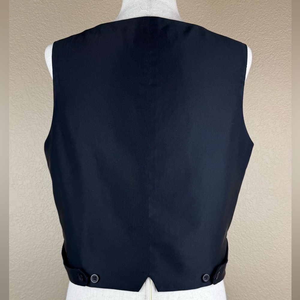 Kenar Black, Button Down Vest. Fully Lined. Size … - image 6